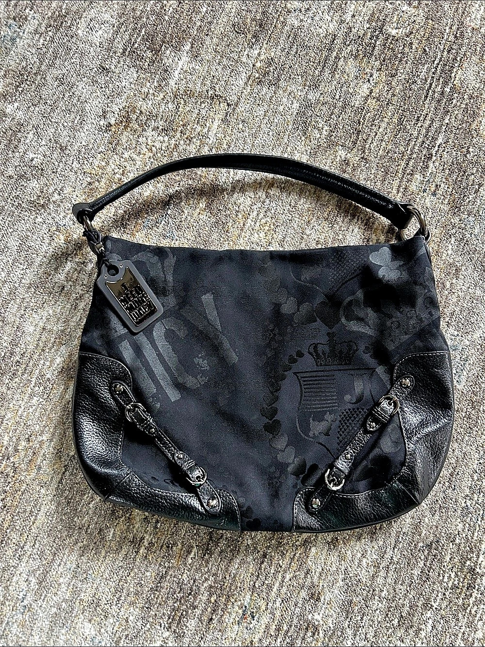 Juicy Couture Black Hobo Bag
